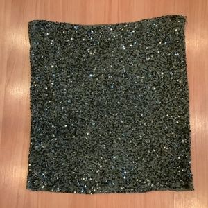 Haute Hippie Sequin Mini Skirt,  L